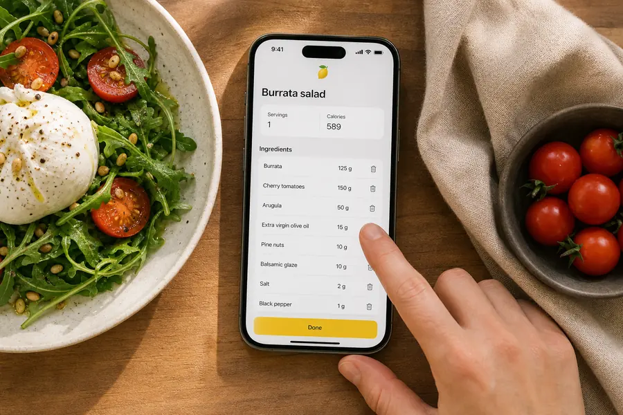 Editing ingredients after a scan