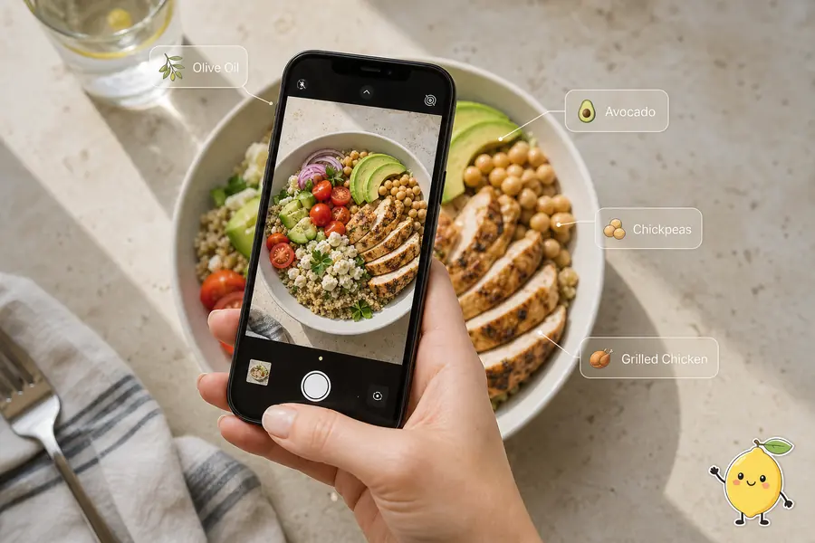 Phone scanning a plate